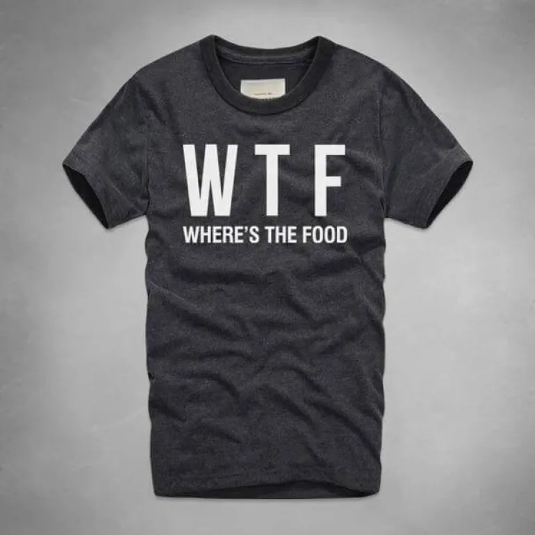 WTF Wo ist das Essen T-Shirt - Lustiges Foodie T-Shirt