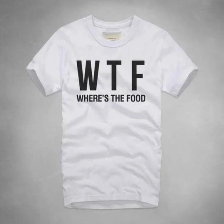 WTF Wo ist das Essen T-Shirt - Lustiges Foodie T-Shirt