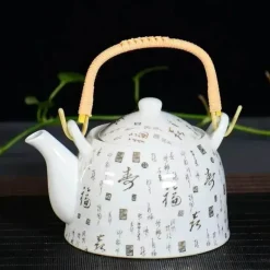 Yixing-Teekanne – blau-weißer Gaiwan-Samowar aus Porzellan für Tee und Kaffee