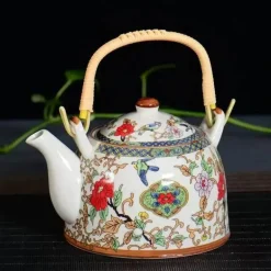 Yixing-Teekanne – blau-weißer Gaiwan-Samowar aus Porzellan für Tee und Kaffee