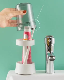 Zahnbürstenhalter – Staubdichter Badezimmer-Organizer