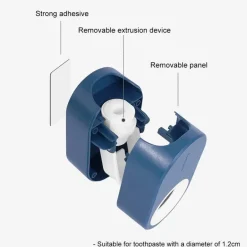 Zahnpastaspender zur Wandmontage – Eleganter Badezimmer-Organizer