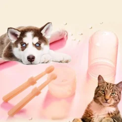 Zahnpflegeset für Haustiere – Zahnbürstenset für Hunde und Katzen