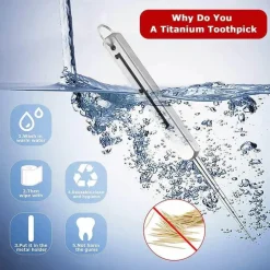 Zahnstocher aus Titanlegierung – Tragbares, hochfestes Werkzeug
