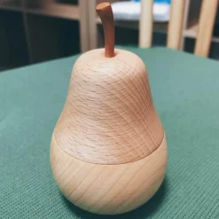 Zahnstocherhalter aus Holz in Birnenform – dekoratives Küchenaccessoire