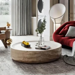 Zariah Travertin Couchtisch