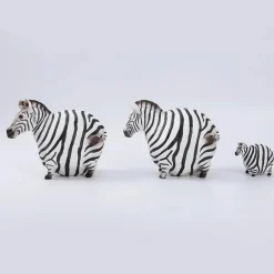 Zebra-Skulptur – Modernes Harzdekor für das Home Office