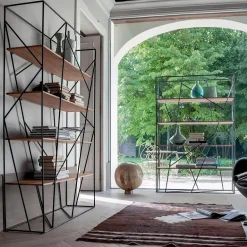 Zeitgenössisches Bücherregal aus Holz – Moderne Bücheraufbewahrung