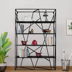 Zeitgenössisches Bücherregal aus Holz – Moderne Bücheraufbewahrung