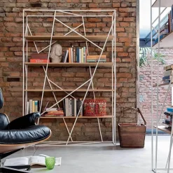 Zeitgenössisches Bücherregal aus Holz – Moderne Bücheraufbewahrung
