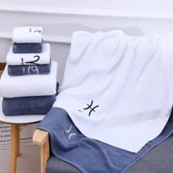 Zodiac Bath Towel Set - Astrological Decor Towels