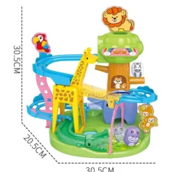 Zoo-Abenteuer-Schiebebahn-Spielzeug – Lernspaß für Kinder