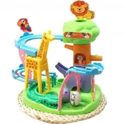 Zoo-Abenteuer-Schiebebahn-Spielzeug – Lernspaß für Kinder
