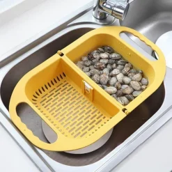 Zusammenklappbarer Abflusskorb – faltbares Küchenspülensieb