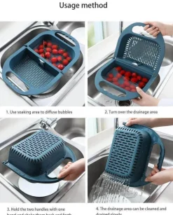 Zusammenklappbarer Abflusskorb – faltbares Küchenspülensieb