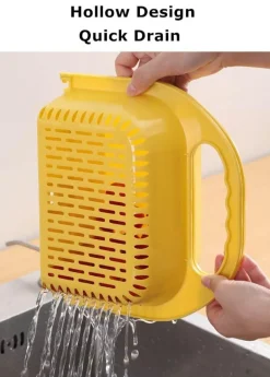 Zusammenklappbarer Abtropfkorb für Obst und Gemüse – Küchensieb