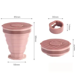 Zusammenklappbarer Reisebecher aus Silikon – Teleskop-Klappbecher