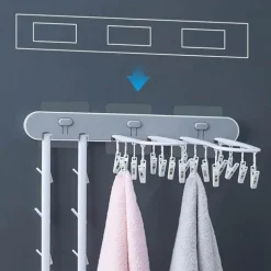 Zusammenklappbarer Sockentrockner zur Wandmontage – platzsparender Kleiderbügel