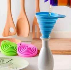 Zusammenklappbarer Trichterbehälter – Praktisches faltbares Küchenwerkzeug