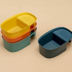 Zusammenklappbares Küchenspülensieb – Abflusskorb zum Auffangen von Essensresten