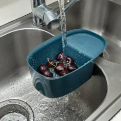 Zusammenklappbares Küchenspülensieb – Abflusskorb zum Auffangen von Essensresten